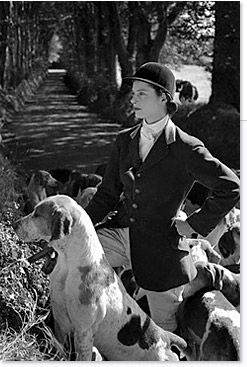 Deborah Mitford, Duchess of Devonshire, at the Hunt