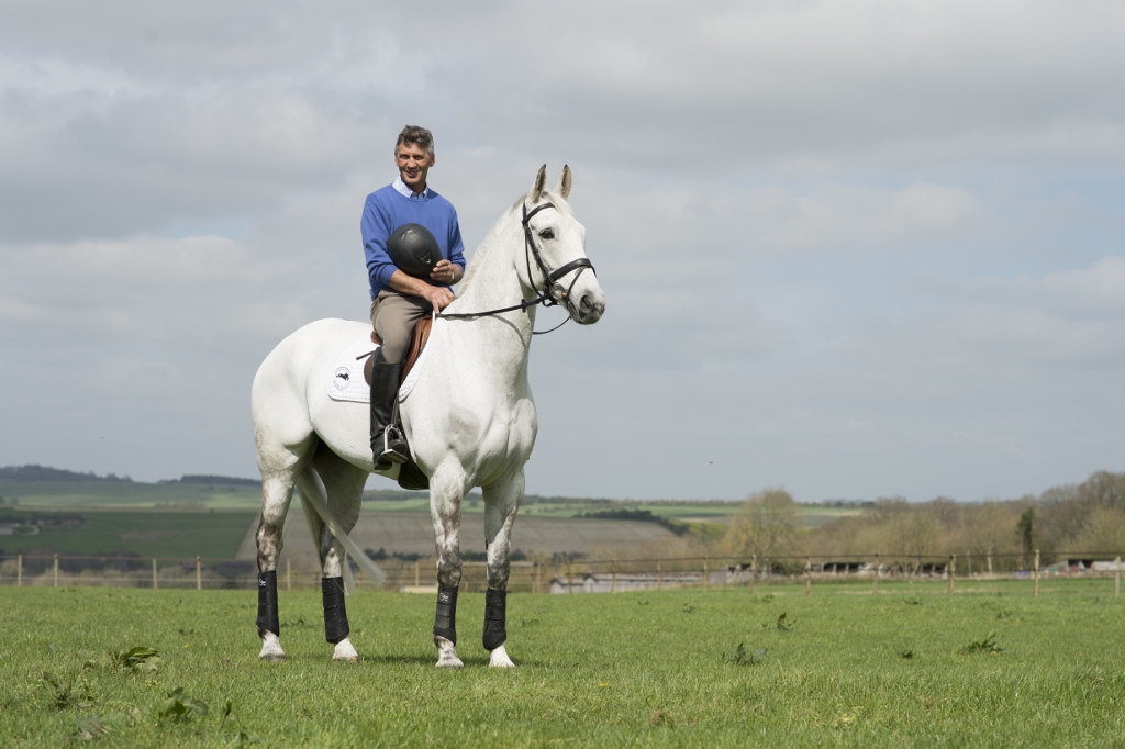 Andrew Nicholson and Avebury at home at Westwood Stud © Edward Whitaker/Racing Post Books
