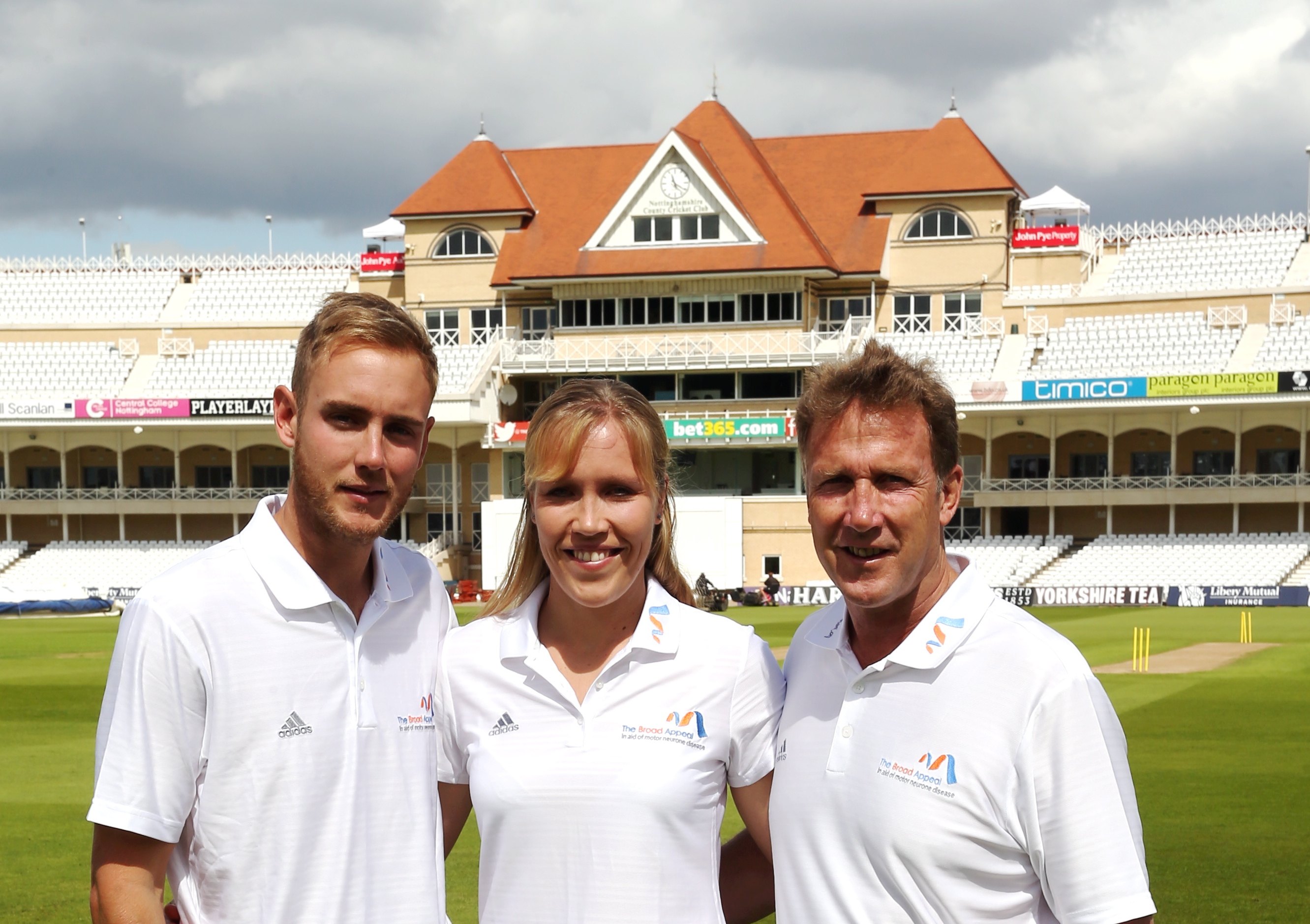 Gemma with her brother England cricketer Stuart Broad and father, ex-England player Chris Broad Credit: Mark Lee