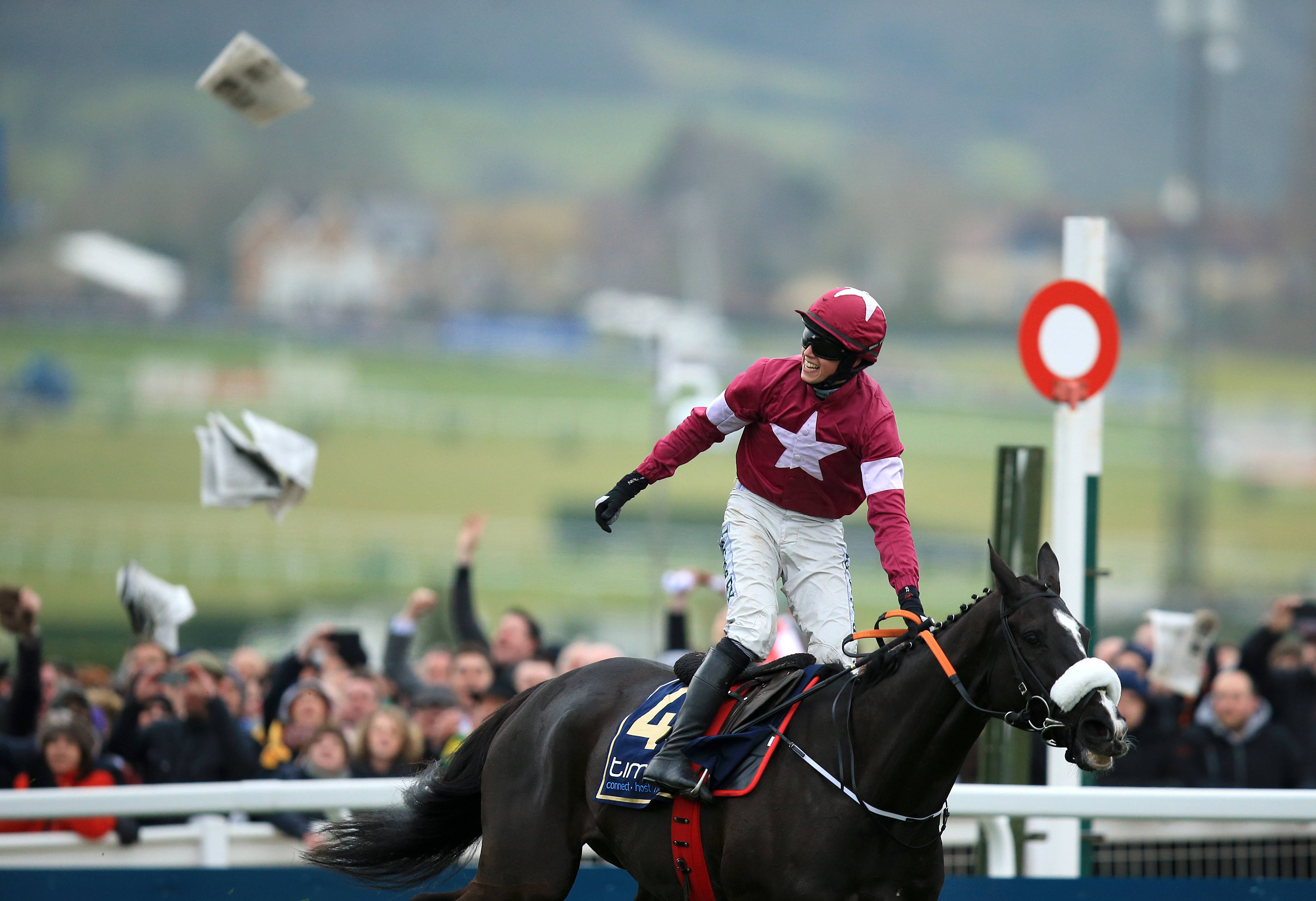 Don Cossack ridden by jockey Bryan Cooper after winning the Timico Cheltenham Gold Cup Chase 2016