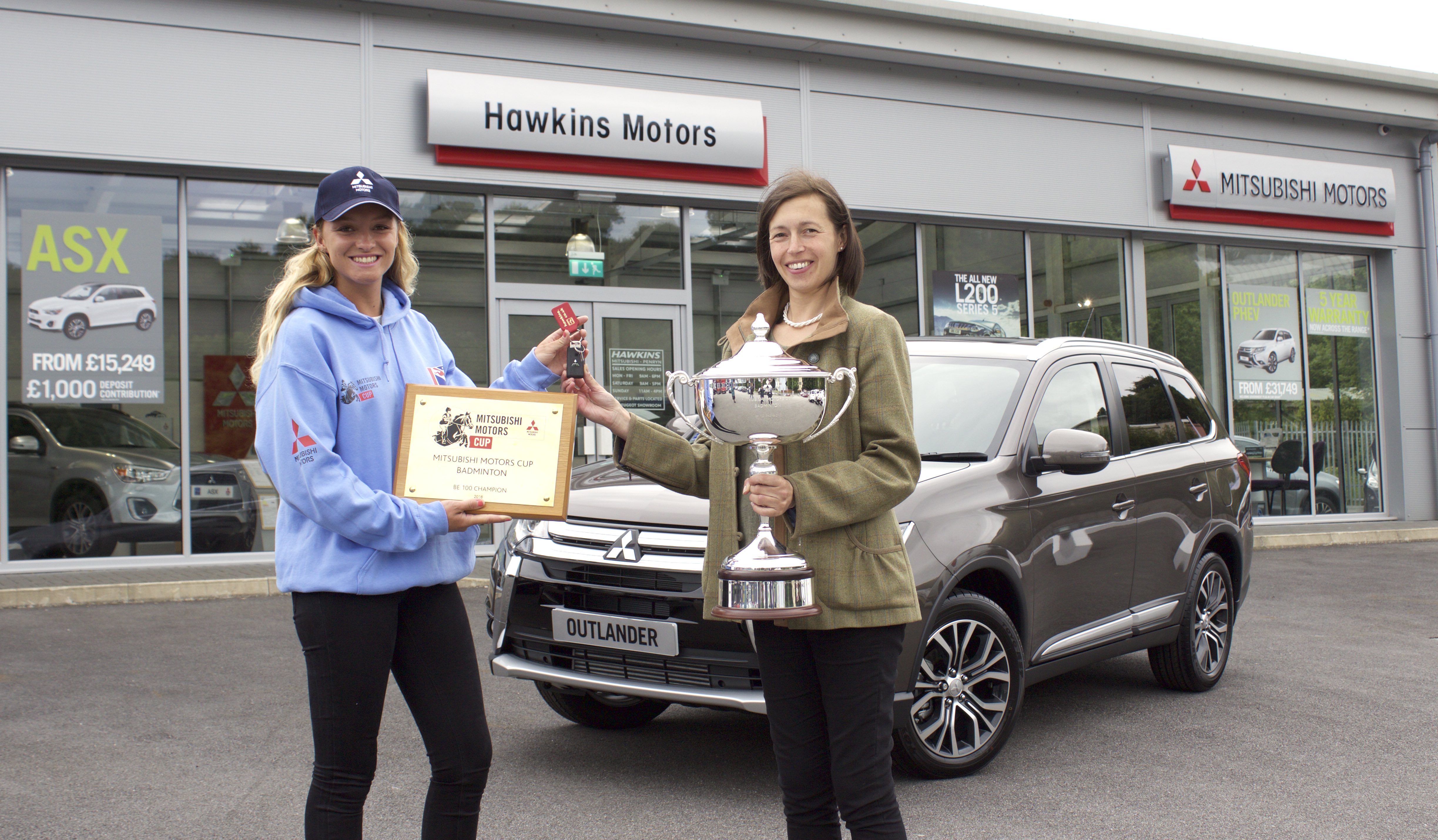Emily King with BE100 winner Katie Hancock