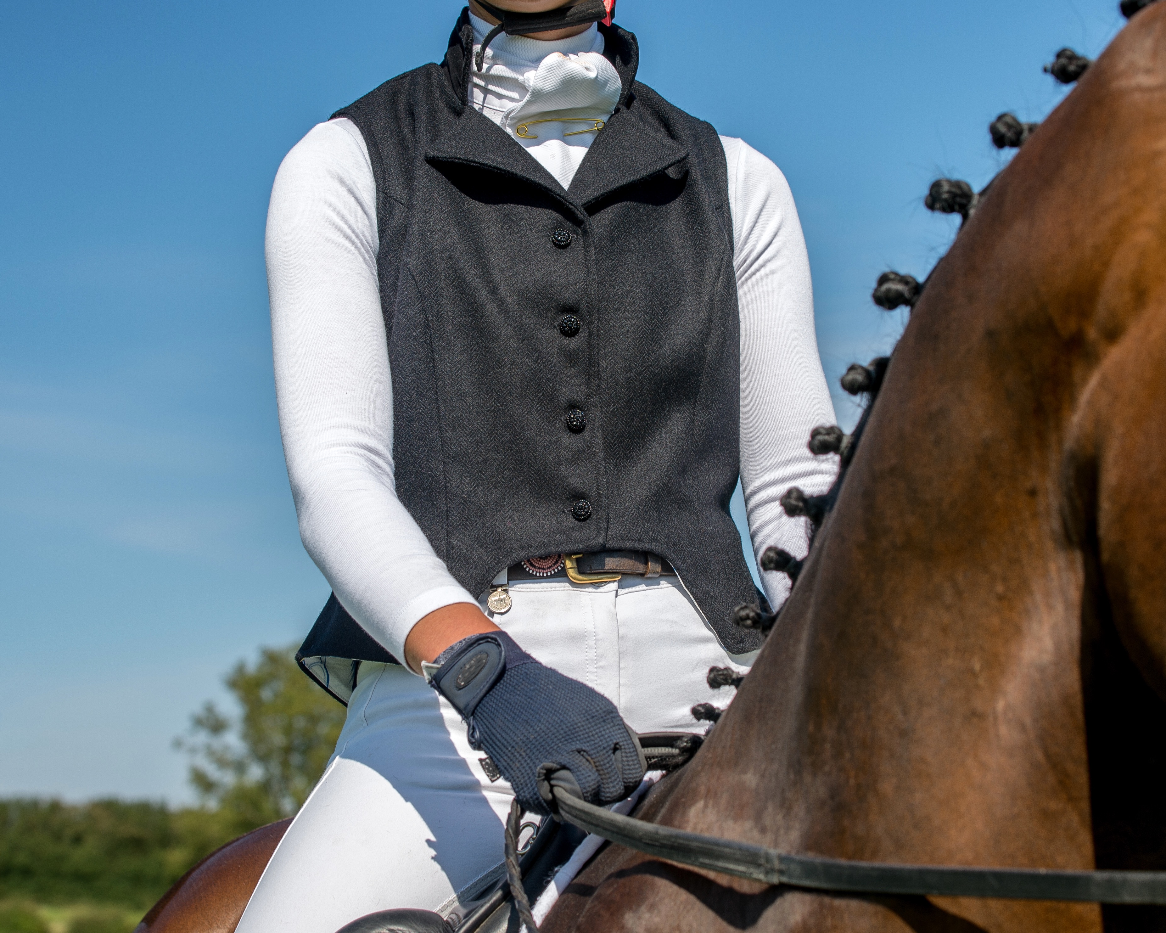 Stunning new BD approved Dressage waistcoat to launch at Burghley Horse