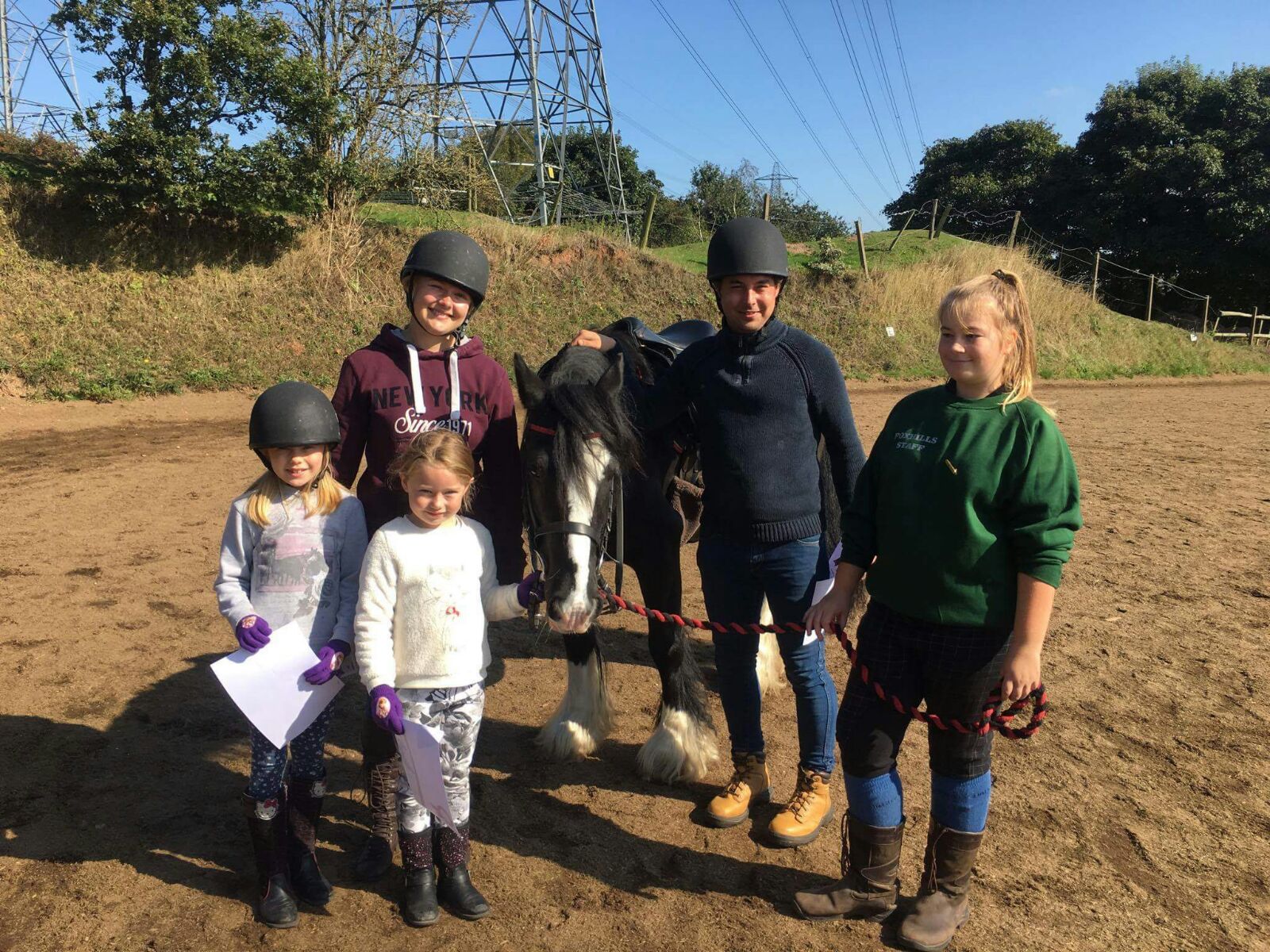 Family time at Foxhills Farm Riding Centre
