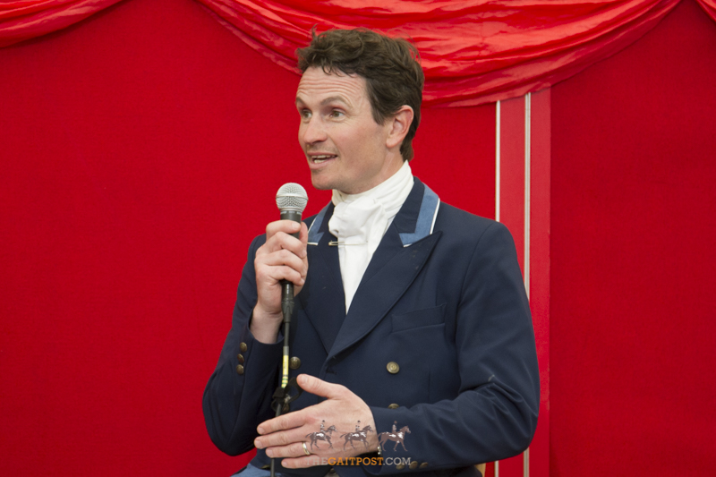 A delighted Francis Whittington at the press conference