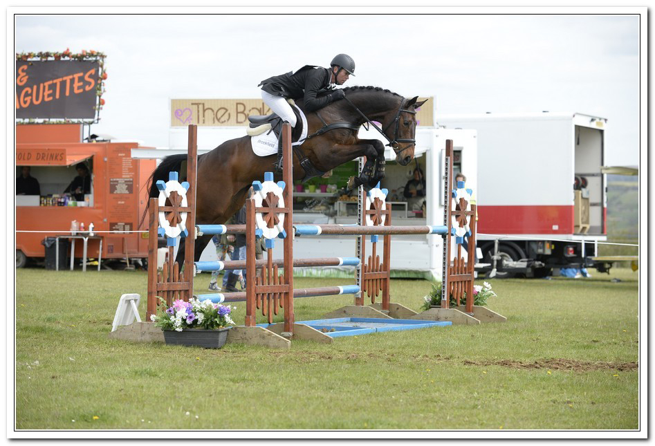 Kevin in the showjumping arena