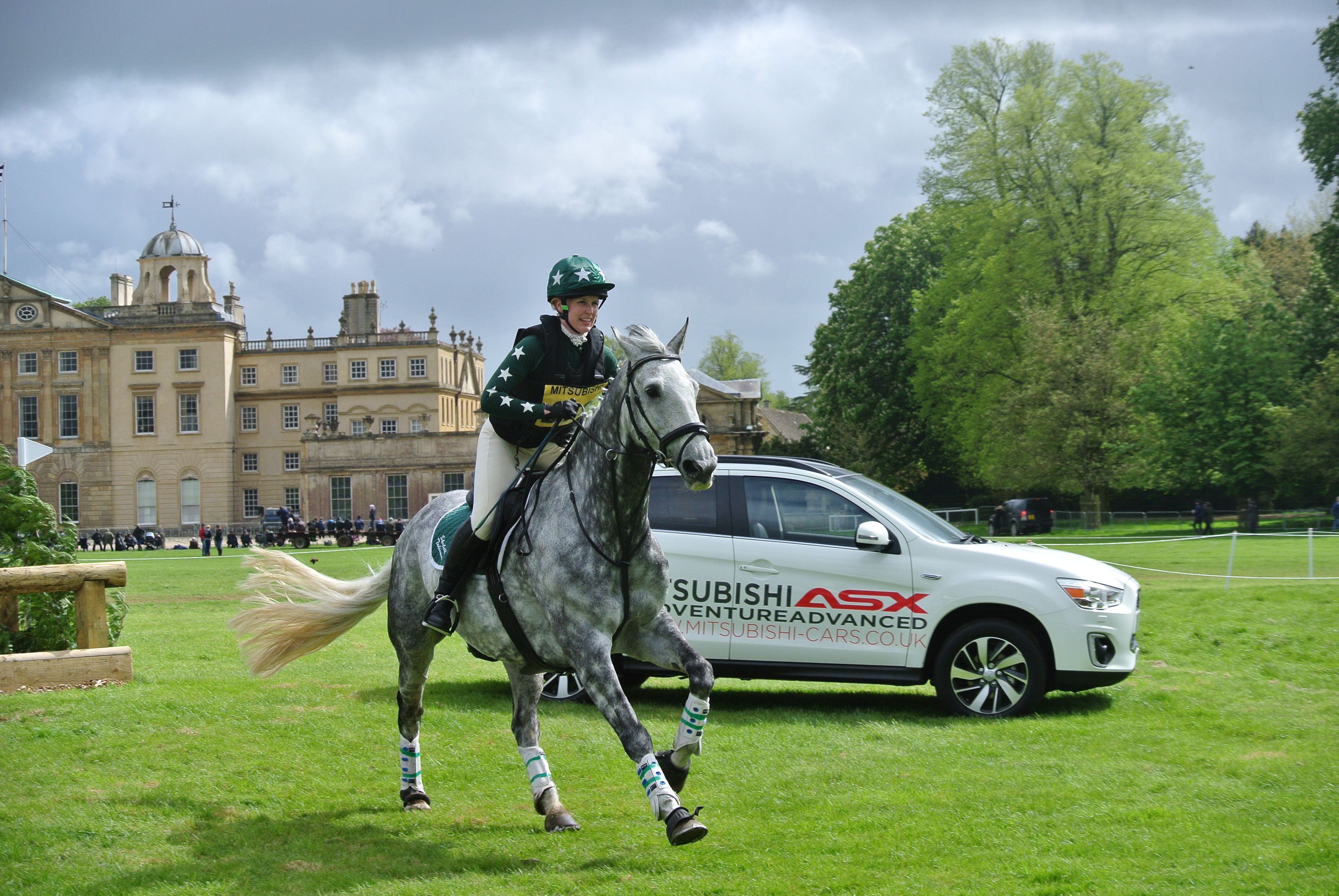 Laura Barber competing at the 2015 Badminton Grassroots Championships.