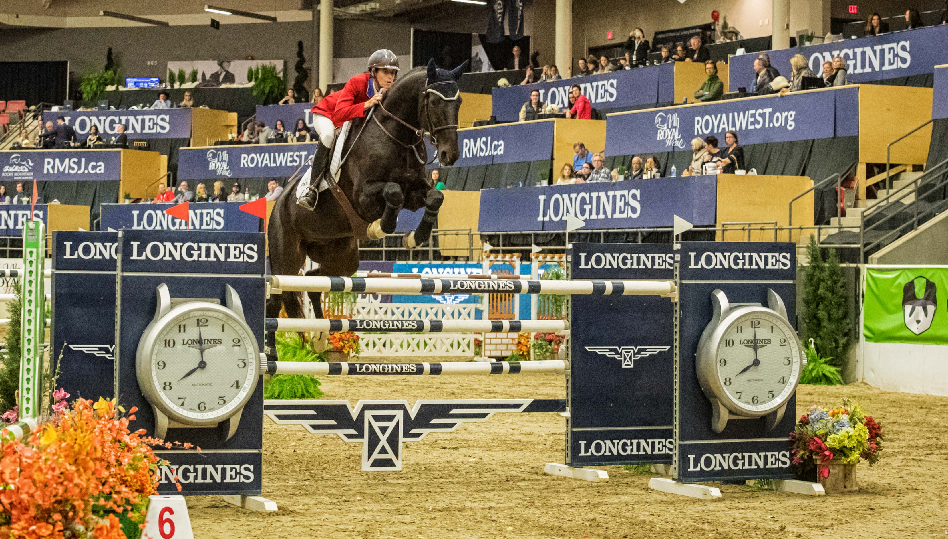 The United States’ Jenni McAllister pilots Legis Touch The Sun to the top in the $132,000 Longines FEI World Cup™ Jumping Royal West. © FEI/Aimee Makris