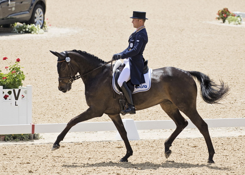 Michael Jung (GER) and Fischerrocana FST at the Rolex Kentucky Three-Day Event Presented by Land Rover in Lexington, Kentucky. Pic Red Bay Group, LLC
