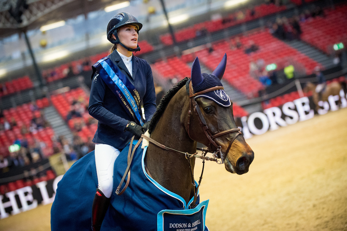 Jessica Mendoza (GBR) & Wan Architect - Dodson & Horrell and the World Class Programme U23 British Championship - London Olympia International Horse Show © Jon Stroud Media