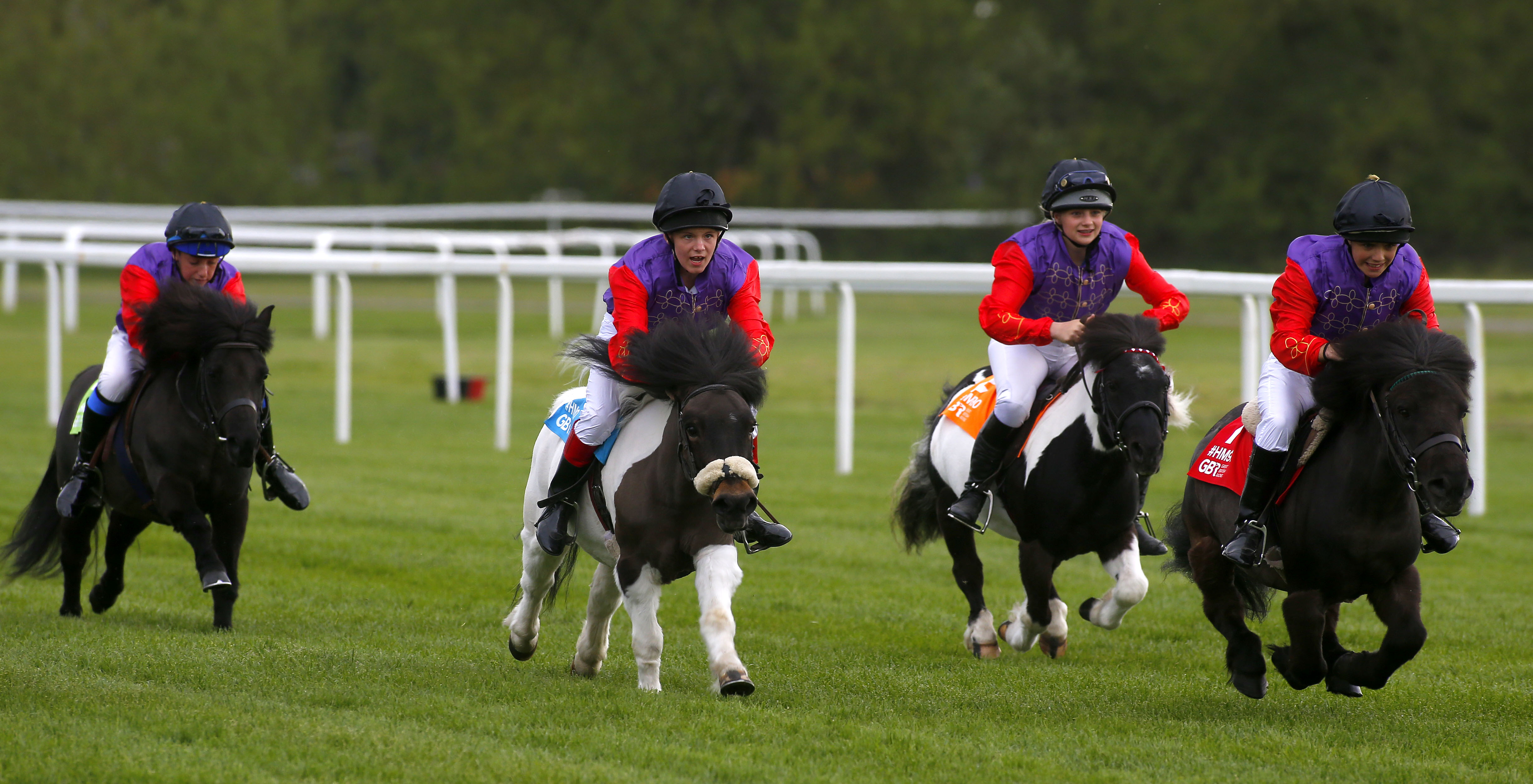 Riders get underway in the Royal Shetland Race