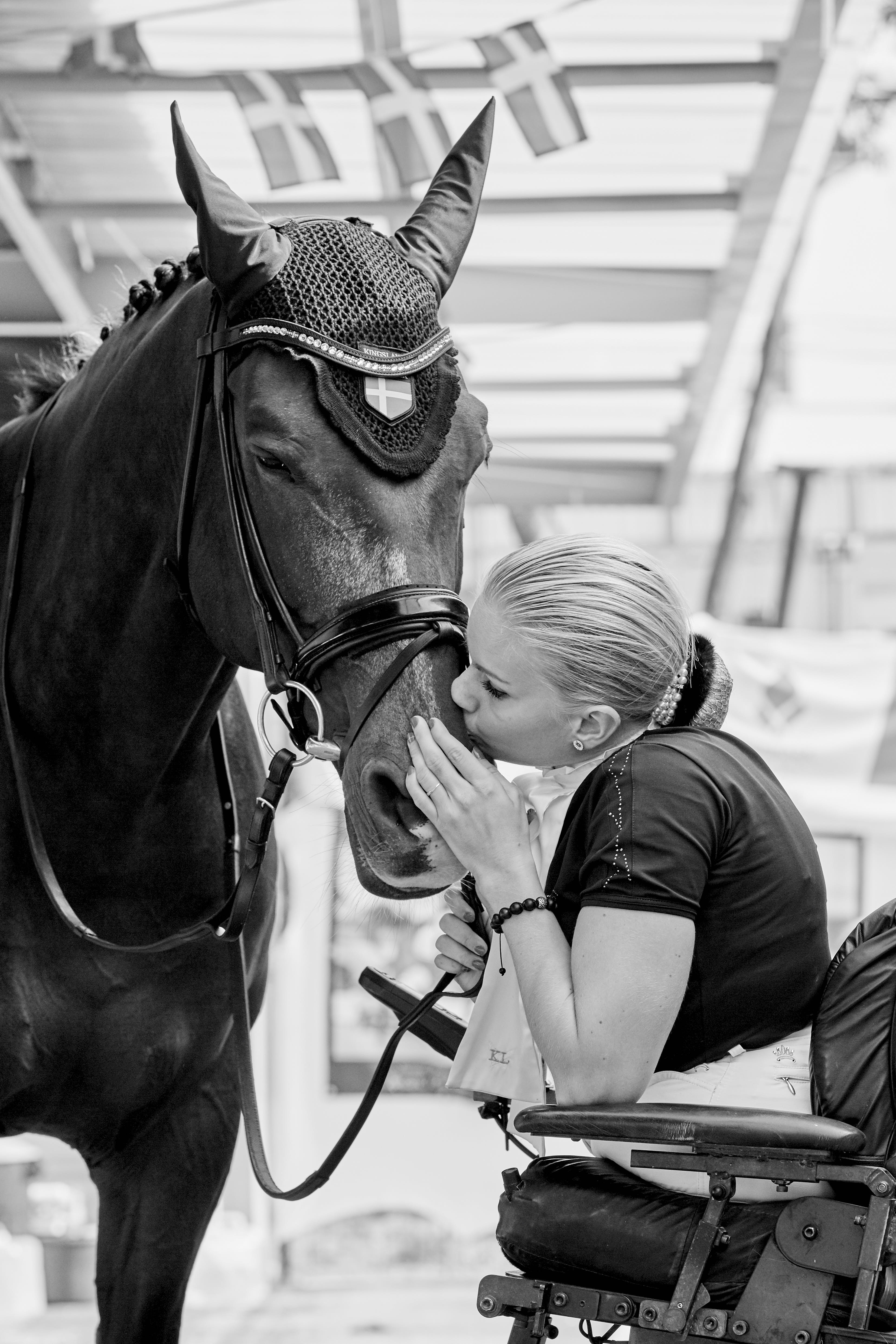 Denmark’s Stinna Tange Kaastrup and Smarties, double bronze medallists Rio 2016 Paralympics, grade 1b © Liz Gregg/FEI