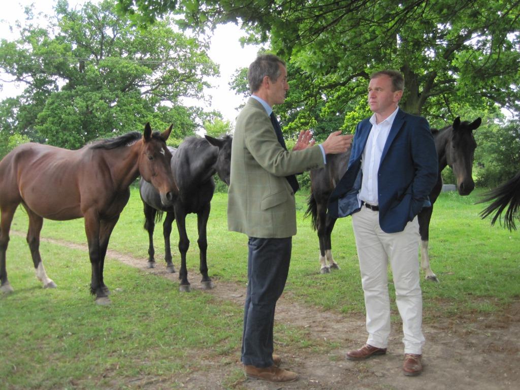 World Horse Welfare Roly Owers and George Eustice MP