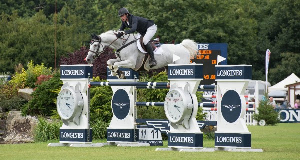 David Simpson wins the Templant Events Queen Elizabeth II Cup at Hickstead.© Sian Hayden.