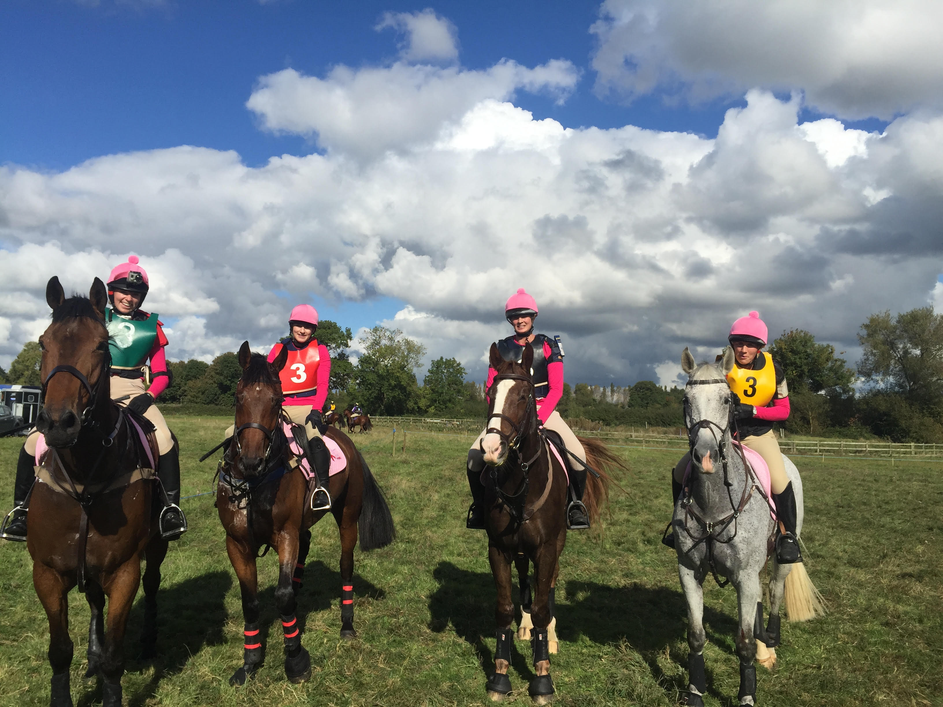 The Harley Hedge Hoppers - L-R Sophie Harden - Otto Sarah Holmes- Alan Flora Seddon - Douglas Rhian Smith-Wiz