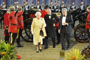 The Arrival of HM The Queen